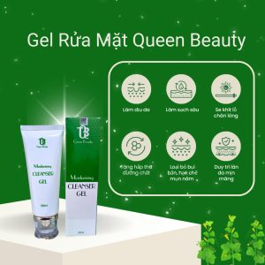 Sữa rửa mặt Queen Beauty dưỡng trắng sạch sâu tái tạo da