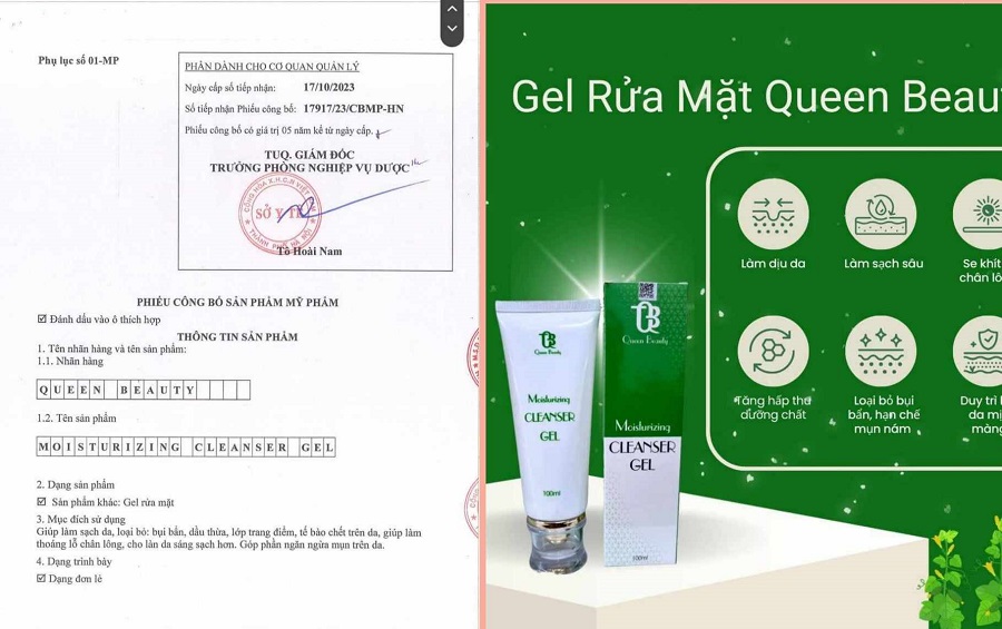 Sữa rửa mặt sạch sâu Queen Beauty sạch sâu chính hãng 5 Sữa rửa mặt sạch sâu Queen Beauty sạch sâu chính hãng